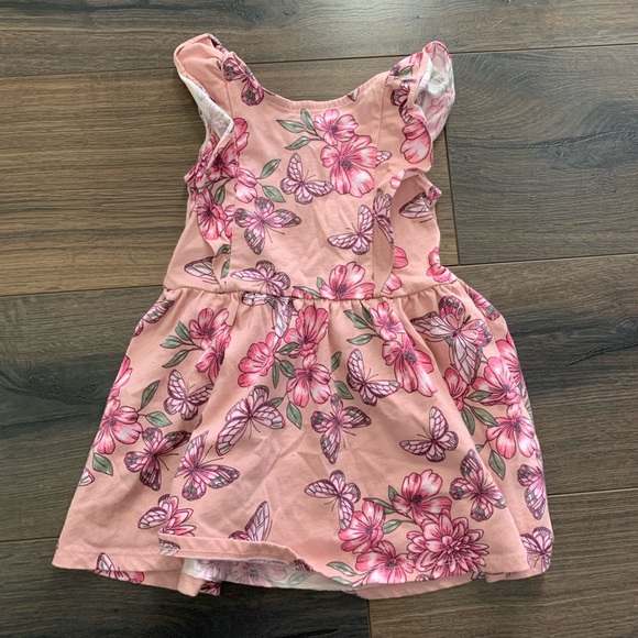 2T Pink Floral Dress - Picture 4 of 6